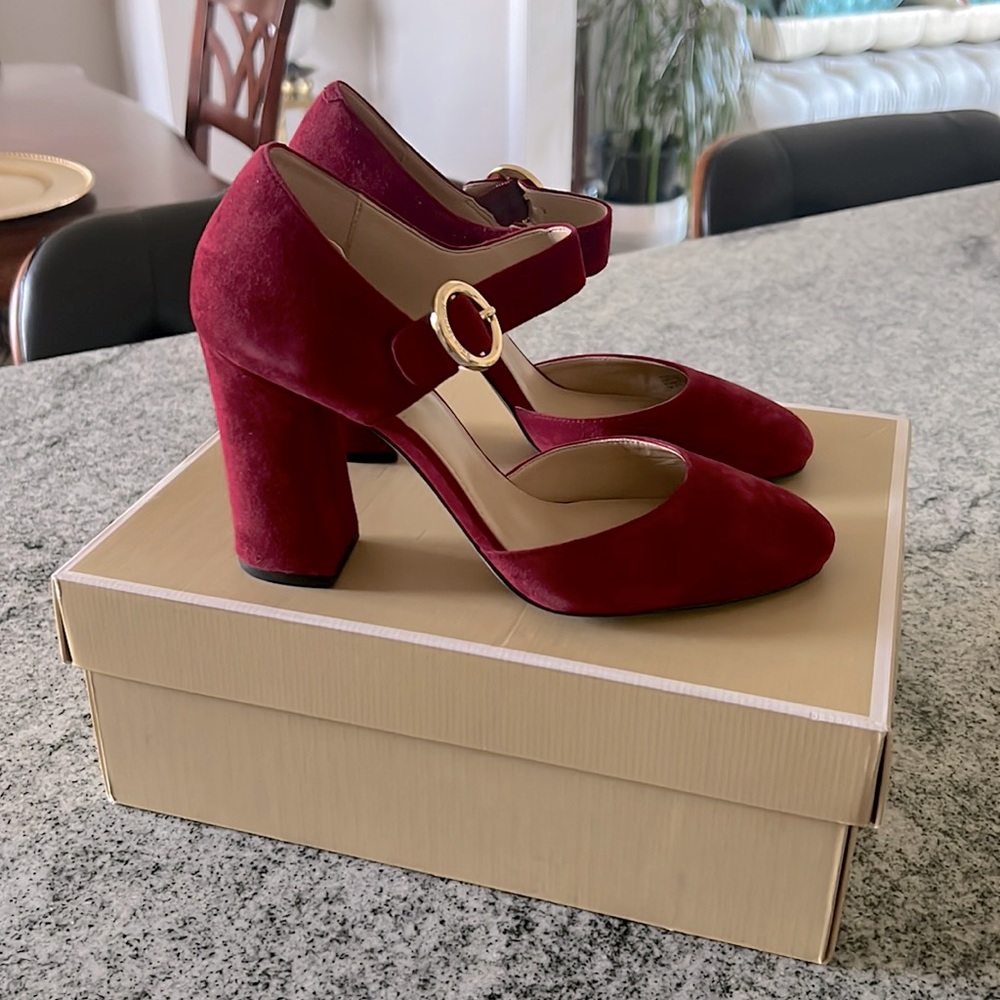 Michael Kors Red ALANA Mary Jane Pump Heels